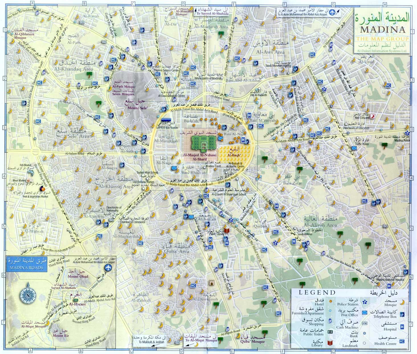 Medina Map, Medina, Saudi Arabia, Makkah, Madina Saudi Arabia ...