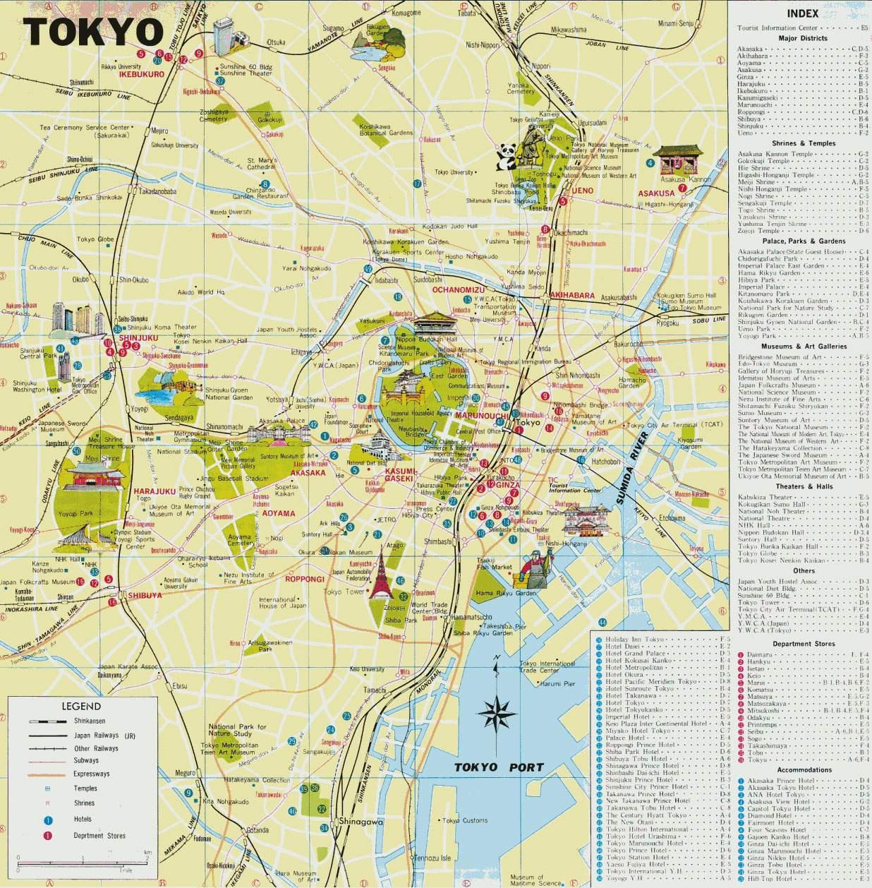 Large Tokyo Maps For Free Download And Print 