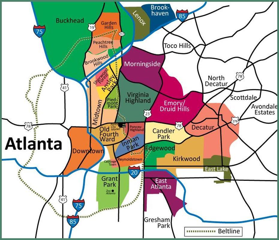 Atlanta Usa, Atlanta Georgia United States, Atlanta Neighborhoods, Atlanta, United States