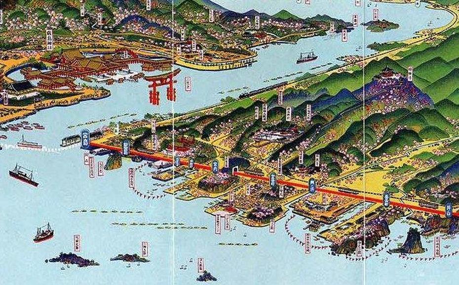 Birds Eye View Maps By Cartographer Hatsusaburo Yoshida | Birds Eye …, Yoshida, Japan, Fujio Yoshida, Hiroshi Yoshida Prints