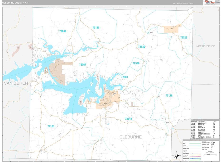 Cleburne County, Ar Wall Map Premium Style By Marketmaps, Cleburne, United States, Cleburne Texas, Cleburne State Park