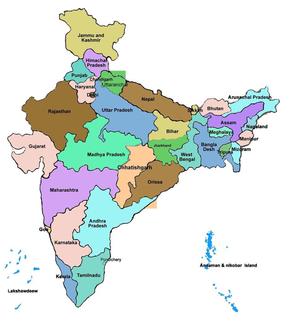 File:Full India Map.Png, Ārumuganeri, India, Ārumuganeri, India