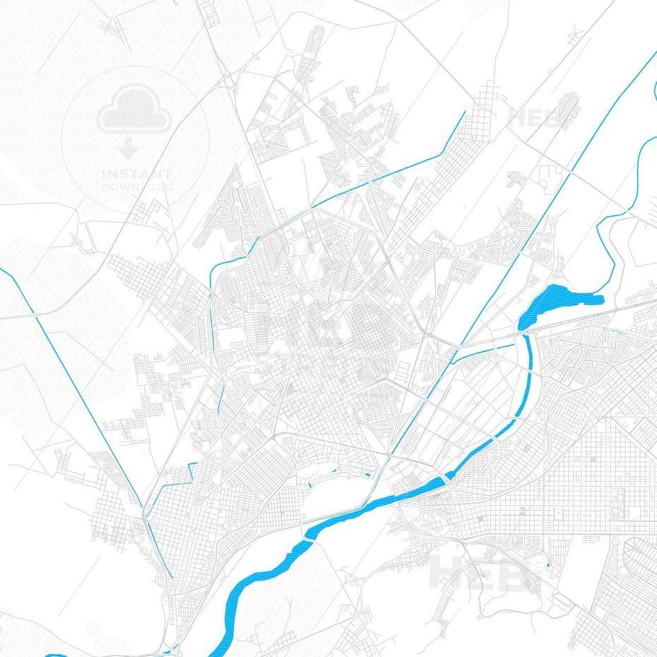 Gomez Palacio, Mexico Pdf Vector Map With Water In Focus – Hebstreits …, Gómez Palacio, Mexico, Chicas De Gomez Palacio, A De Durango Mexico