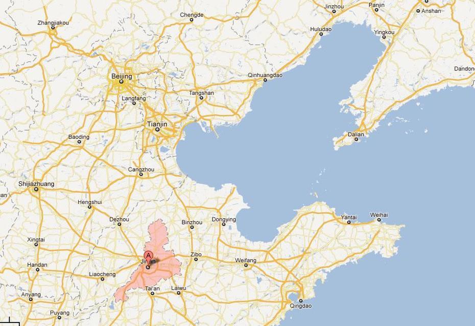 Jinan Map And Jinan Satellite Image, Jinan, China, Dongguan City China, Weifang China