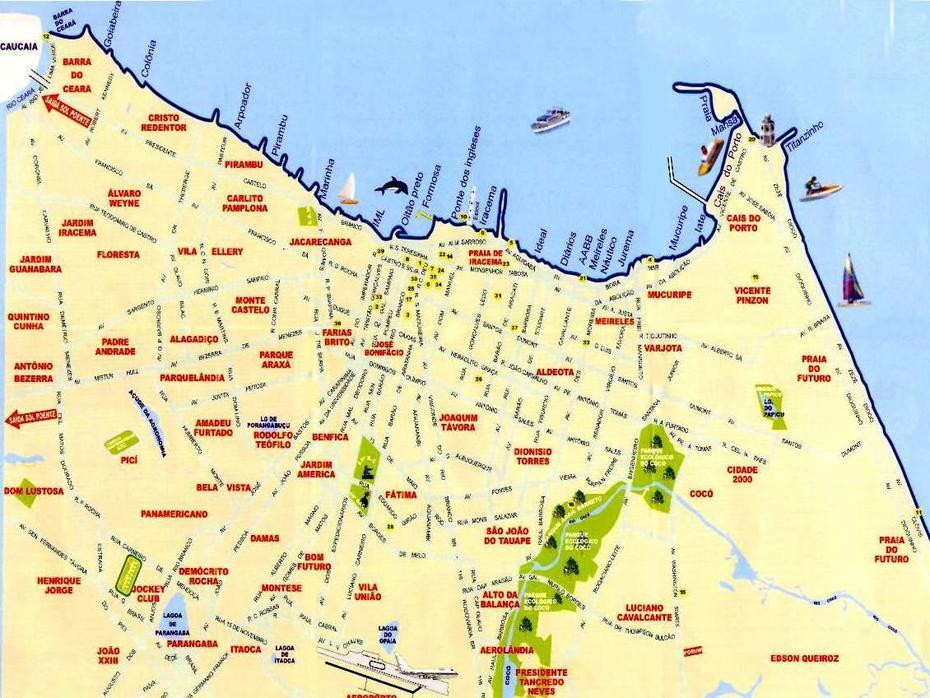 Large Fortaleza Maps For Free Download And Print | High-Resolution And …, Fortaleza, Brazil, Fortaleza Ceara, Salvador Brazil