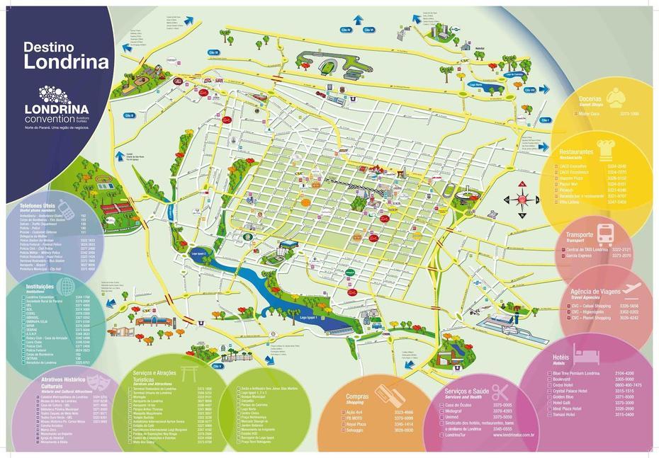 Mapas De Londrina – Pr | Mapasblog, Londrina, Brazil, Of Brazil Showing Cities, Brasília On