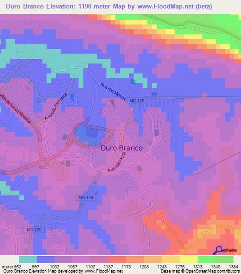 Ouro Preto, Ouro 18K, Topography, Ouro Branco, Brazil