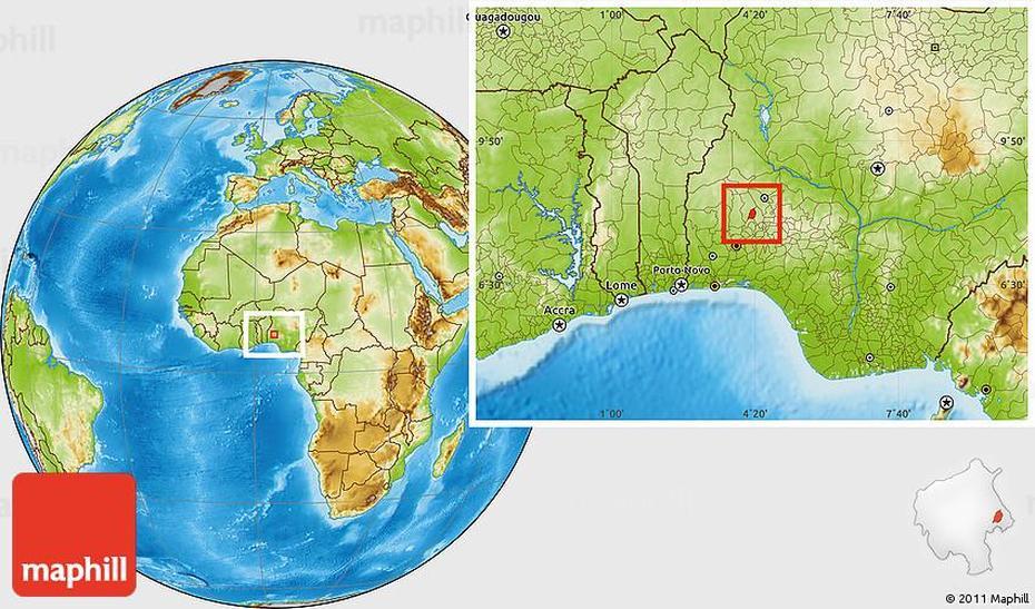 Physical Location Map Of Ogbomoso, Ogbomoso, Nigeria, Nigeria Iron Gates, Ikorodu Lagos Nigeria