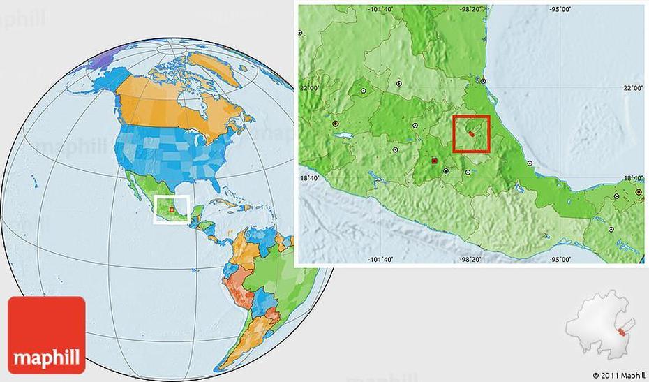 Political Location Map Of Metepec, Metepec, Mexico, Metepec Municipio, Toluca Mexico City