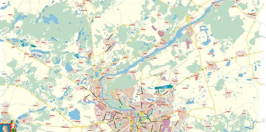 Vitebsk Belarus Map Vector Exact City Plan Low Detailed Street Map …, Vitsyebsk, Belarus, Belarus  With Cities, Belarus On World