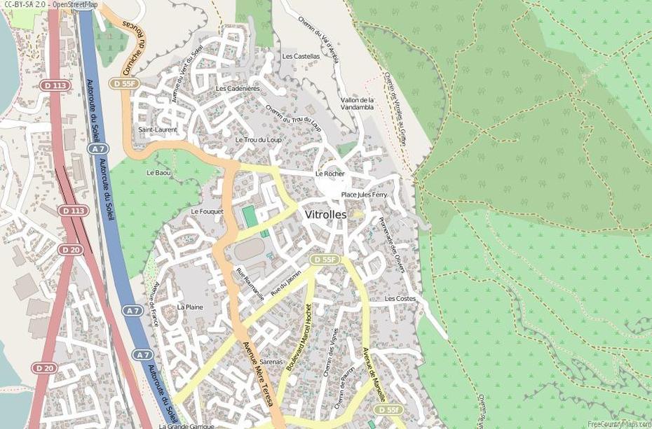 Vitrolles Map France Latitude & Longitude: Free Maps, Vitrolles, France, Bouches-Du-Rhone France, Marignane