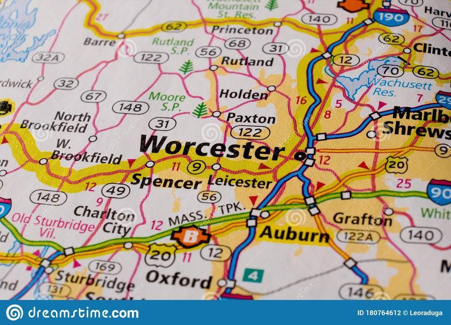 Worcester City On Usa Travel Map. Stock Photo – Image Of City, Land …, Worcester, United States, Worcester Ma, Worcester State University