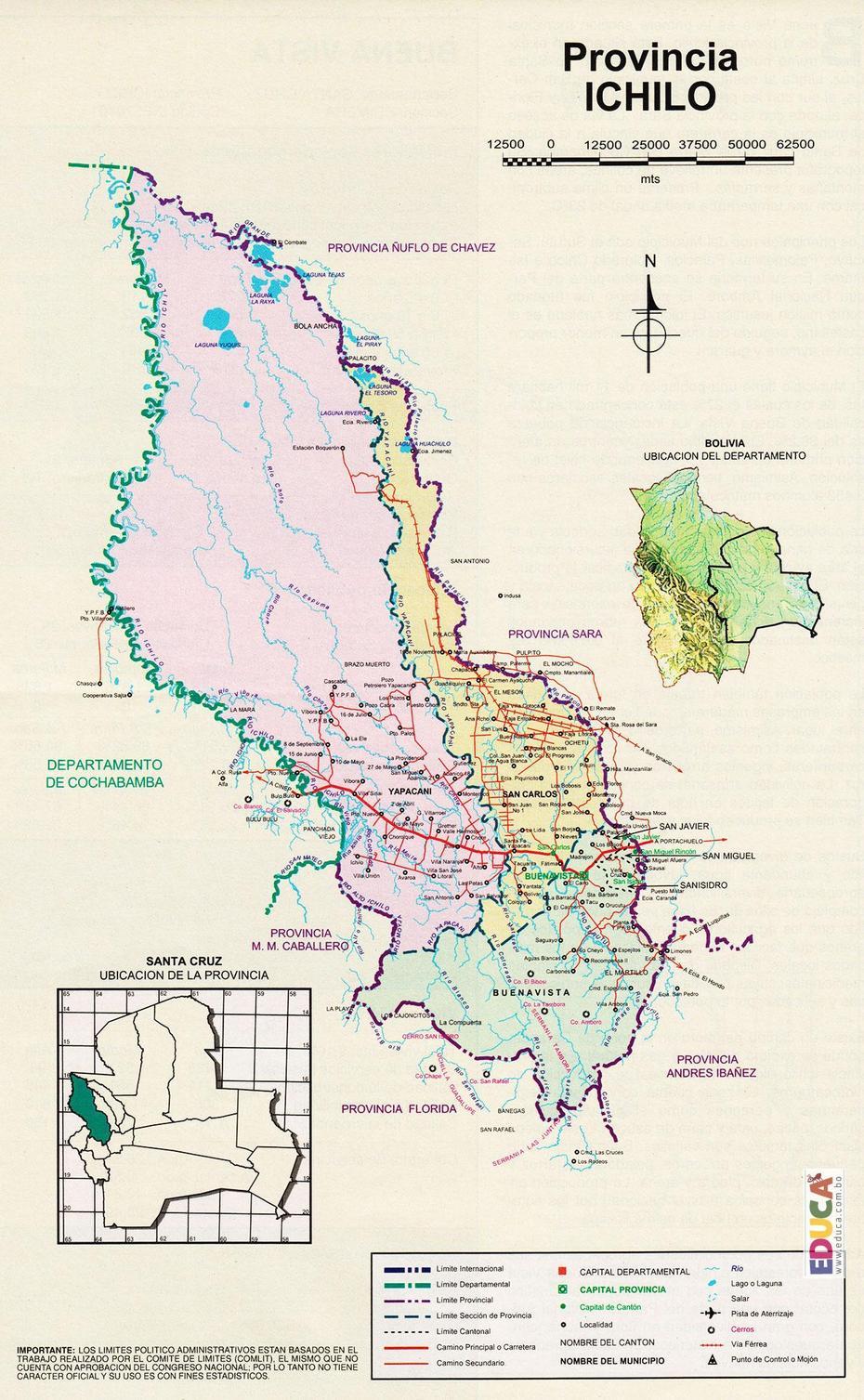 Yapacani Bolivia Map, Yapacani, Bolivia, Bolivia  With Cities, Potosi Bolivia