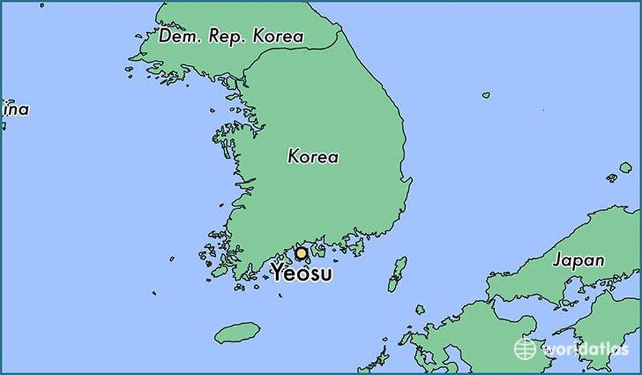 Where Is Yeosu, South Korea? / Yeosu, Jeollanam-Do Map – Worldatlas, Yeosu, South Korea, Yeosu City, Osan South Korea