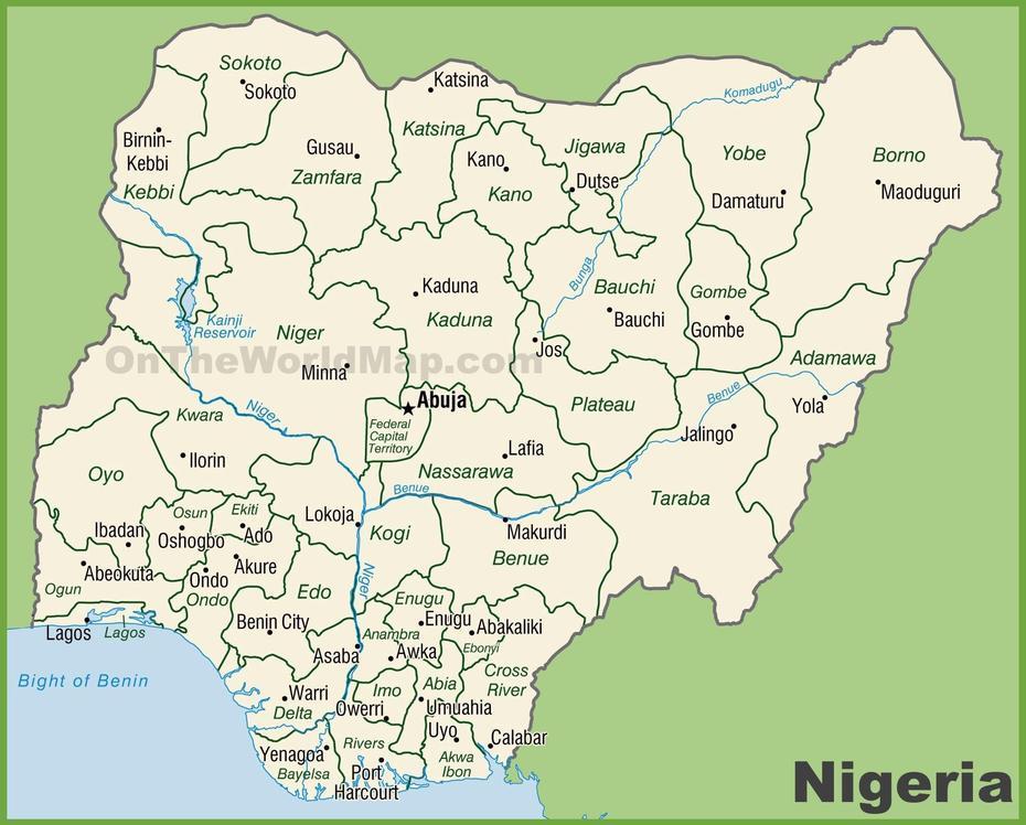 Administrative Divisions Map Of Nigeria, Choba, Nigeria, Choba Plush, Free Choba