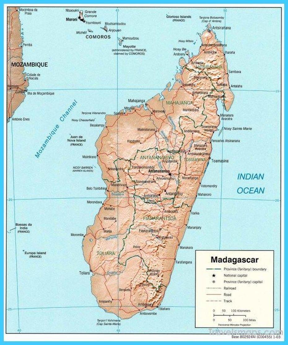 Cool Map Of Madagascar | Map Of Madagascar, Madagascar, Madagascar Travel, Antsampandrano, Madagascar, Madagascar Mountains, Madagascar Rainforest