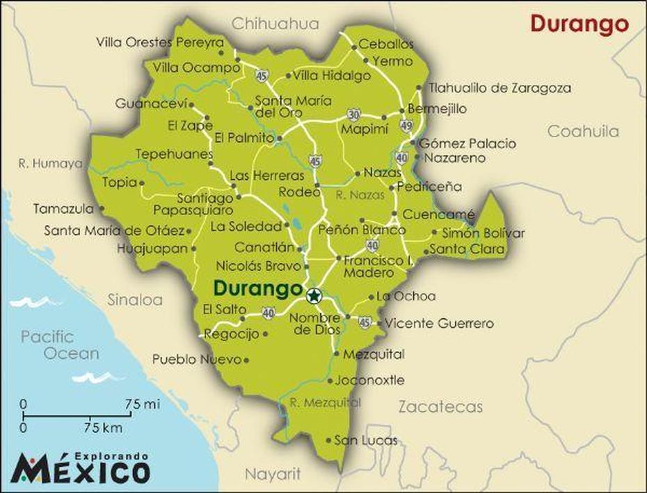 Durango Mexico Map | World Map 07, Durango, Mexico, San Luis Mexico, Durango City Mexico