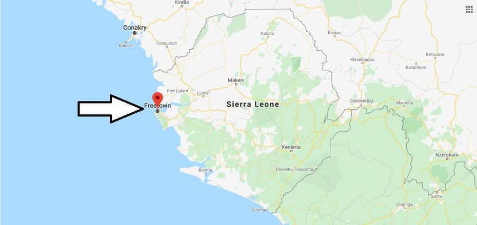 Freetown Map And Map Of Freetown, Freetown On Map | Where Is Map, Freetown, Sierra Leone, Western Area Sierra Leone, Sierra Leone Capital