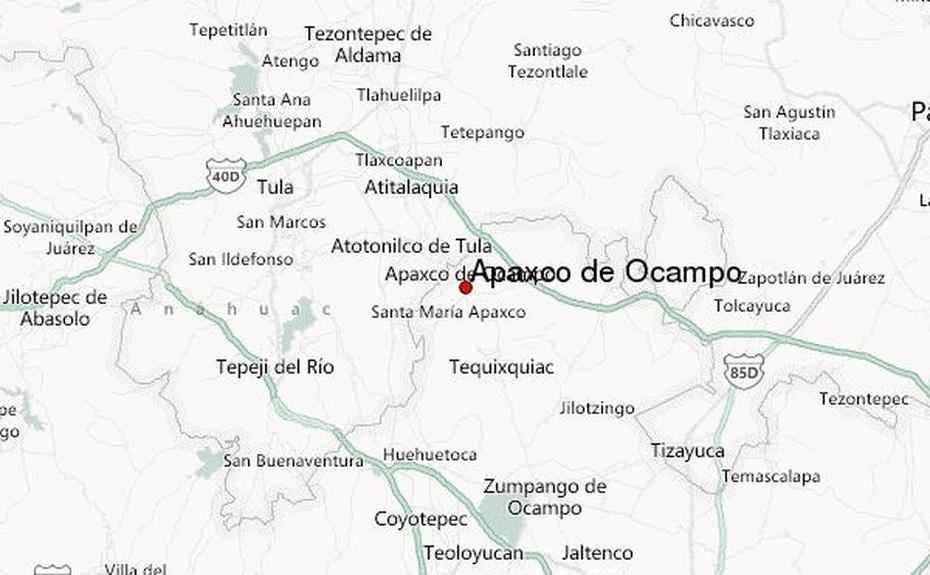 Guia Urbano De Apaxco De Ocampo, Apaxco De Ocampo, Mexico, Ocampo Guanajuato, Michoacan De Ocampo