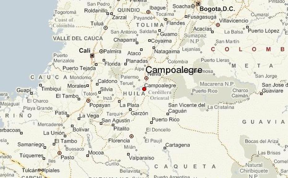 Guia Urbano De Campoalegre, Campoalegre, Colombia, Colombia Cities, Colombia  Outline
