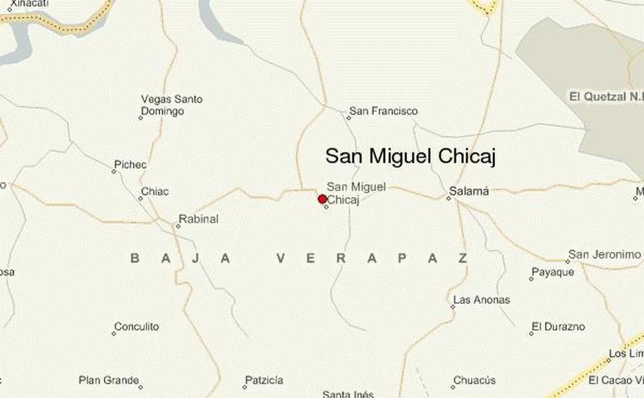 Guia Urbano De San Miguel Chicaj, San Miguel Chicaj, Guatemala, Peten Guatemala, Chiquimula Guatemala
