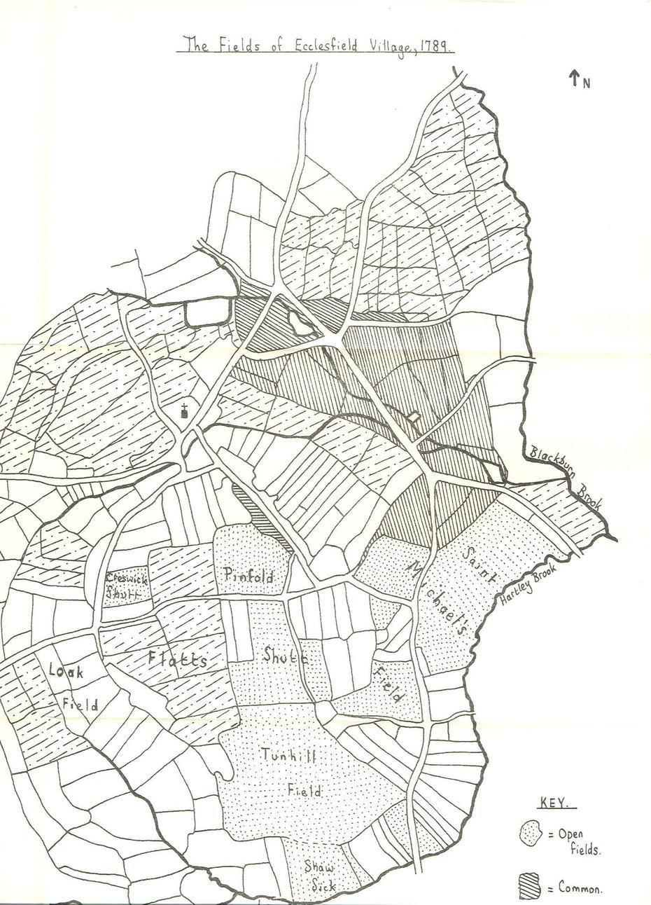 Map Of The Fields Of Ecclesfield 1789 – Sheffield History Chat …, Ecclesfield, United Kingdom, Abingdon Virginia, Abingdon  Abbey