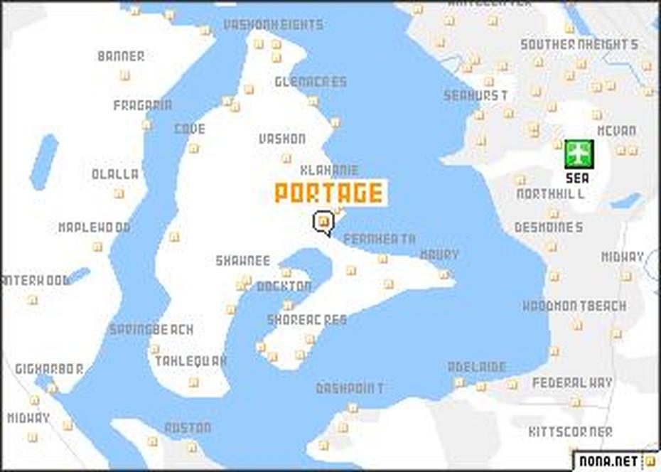 Portage (United States – Usa) Map – Nona, Portage, United States, Alpena Michigan, Portage Indiana