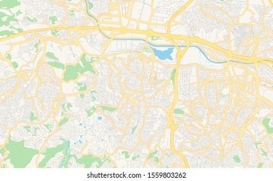 Printable Street Map Sayama Prefecture Saitama: Vetor Stock (Livre De …, Carapicuíba, Brazil, Casas  Urbanas, Feijao De  Corda