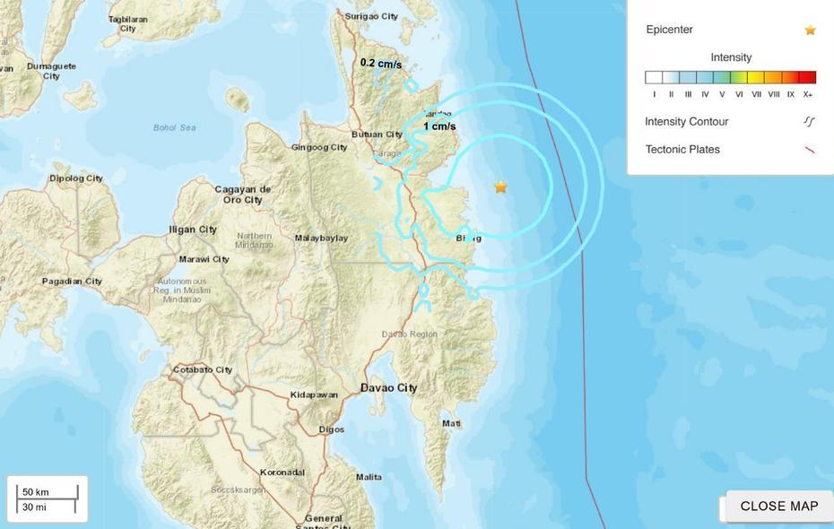 Sciency Thoughts: Magnitude 5.7 Earthquake Off The Coast Of Surigao Del …, Tagbina, Philippines, Philippines  Luzon Manila, Cebu Island Philippines