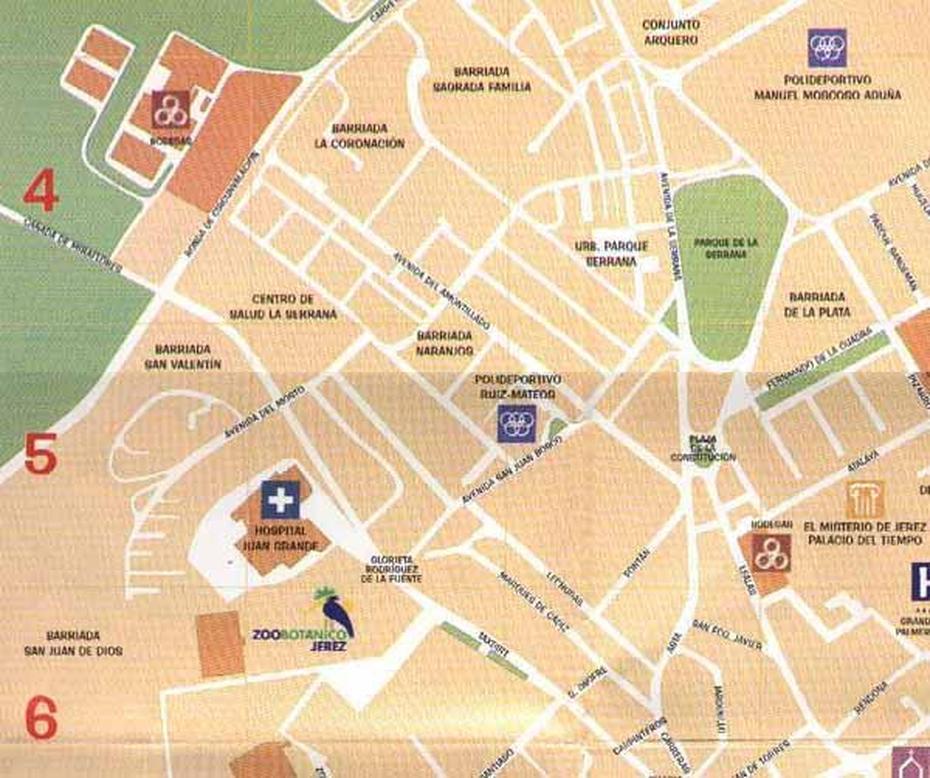 Street Map Of Jerez – 2, Jerez, Guatemala, Jerez Zacatecas A, Costa Blanca Spain