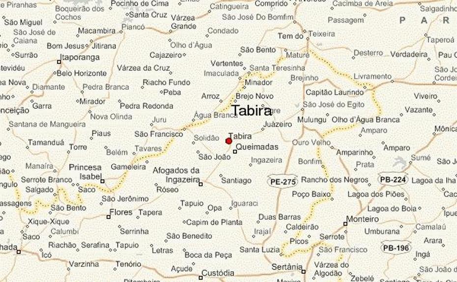 Tabira Location Guide, Tabira, Brazil, Simple  Of Brazil, Of Brazil With Cities