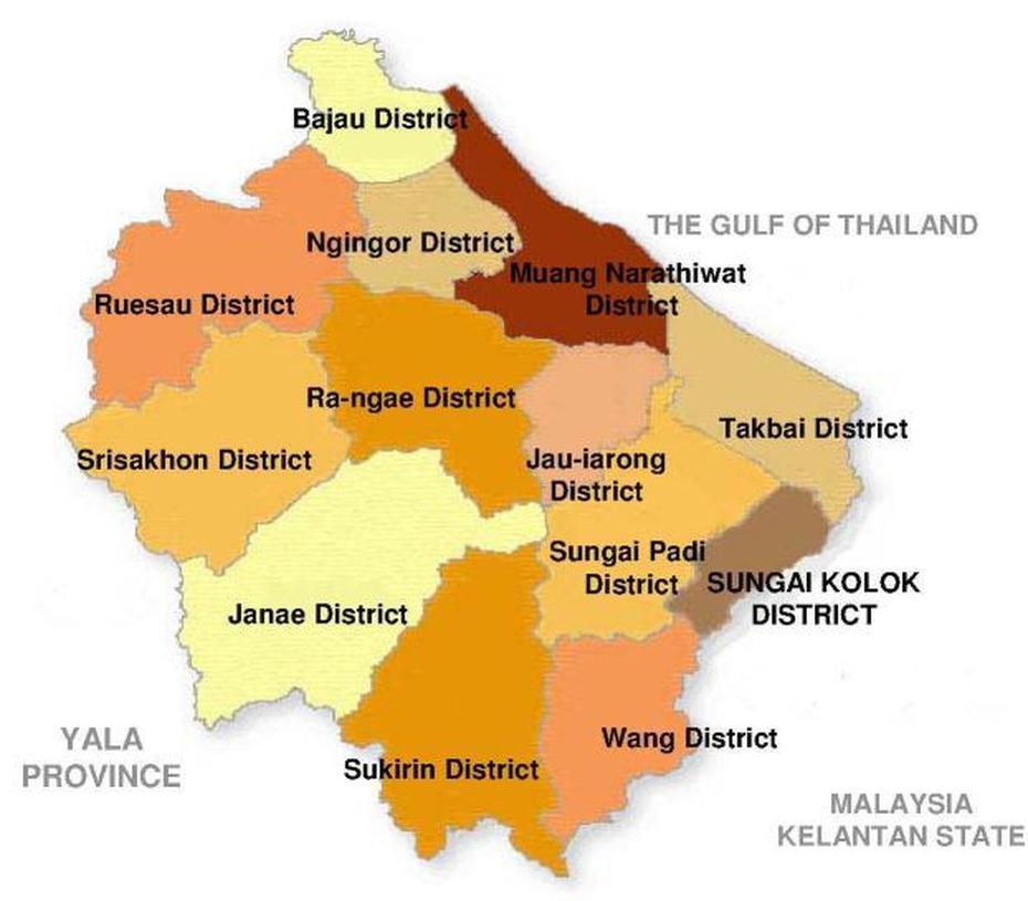 Trafficking For Sexual Exploitation Into Southern Thailand – Chapter Iv …, Narathiwat, Thailand, Thailand Provinces, Sungai Kolok Thailand