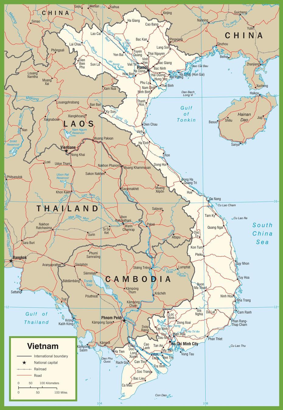 Vietnam Road Map, Thủ Đức, Vietnam, World  100 Bc, Philippine  Art
