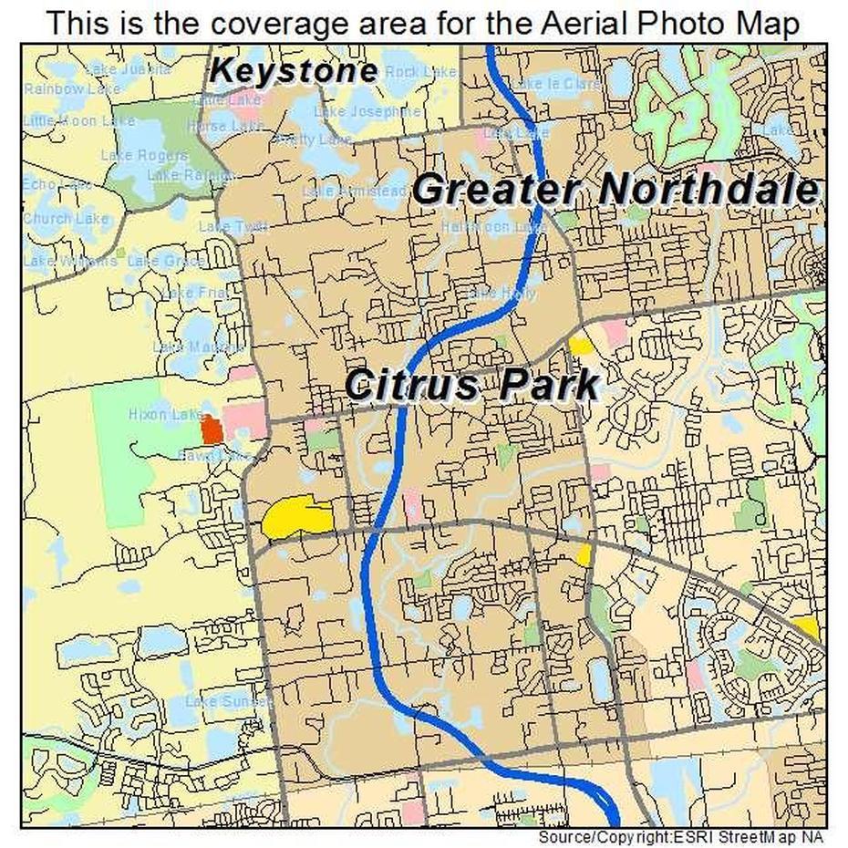 Aerial Photography Map Of Citrus Park, Fl Florida, Citrus Park, United States, Are United States, United States  Puzzle Printable