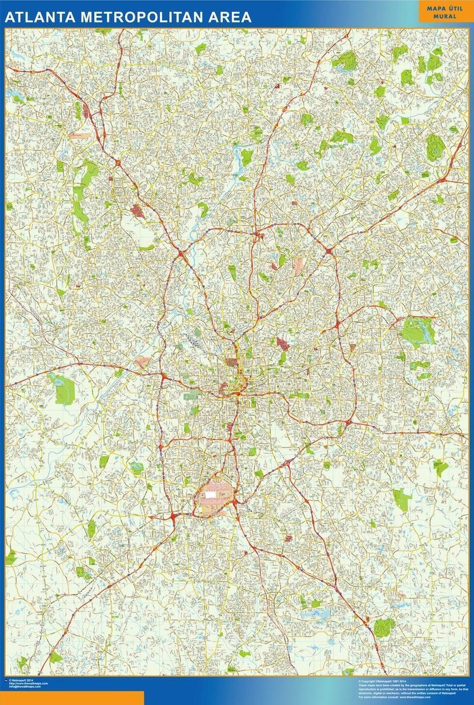 Atlanta Street Map – Street Map Of Atlanta (United States Of America), Atlanta, United States, Midtown Atlanta, United States Los Angeles