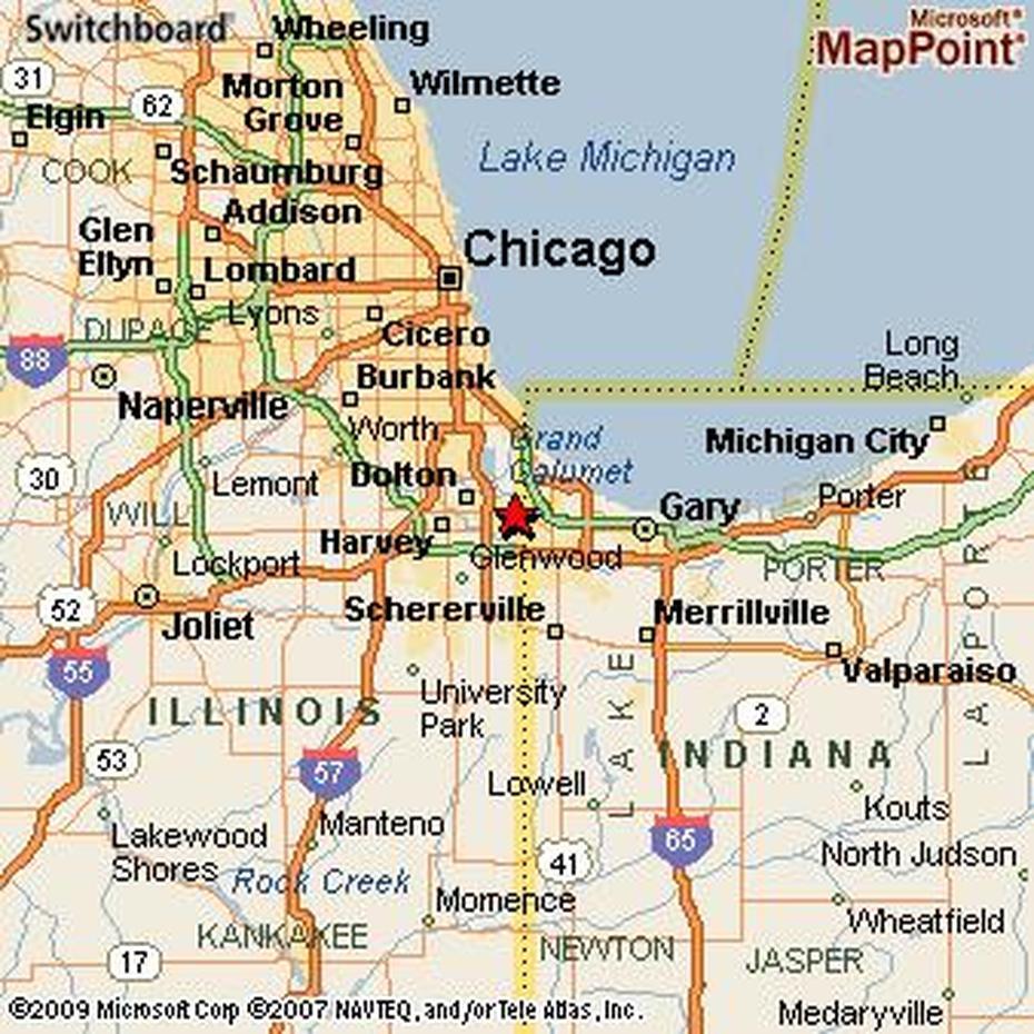 Calumet City, Illinois Area Map & More, Calumet City, United States, Calumet Michigan, Calumet River