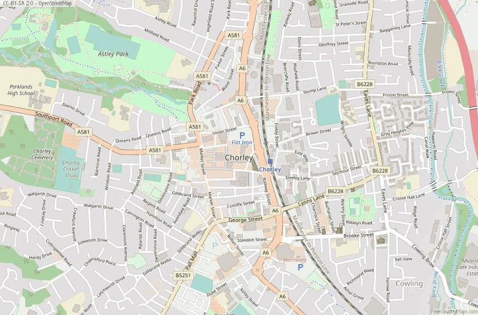 Chorley Map Great Britain Latitude & Longitude: Free England Maps, Chorley, United Kingdom, Bideford Town  Centre, Bideford  Bridge