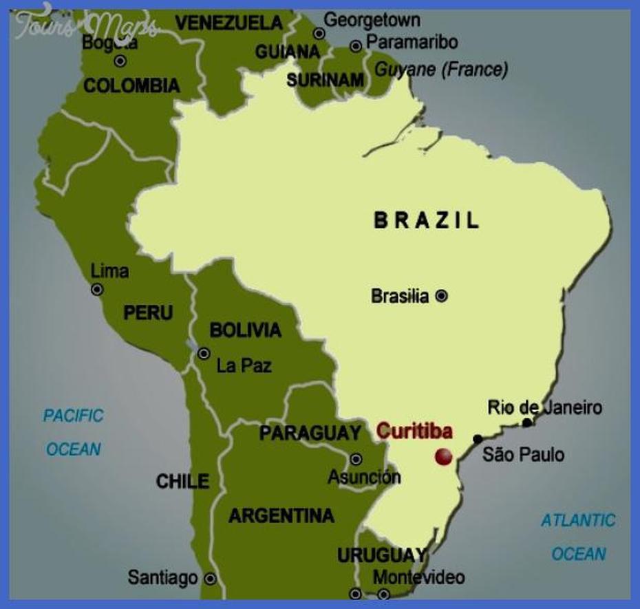 Curitiba Map – Toursmaps, Muritiba, Brazil, Curitiba Location, Curitiba Parana