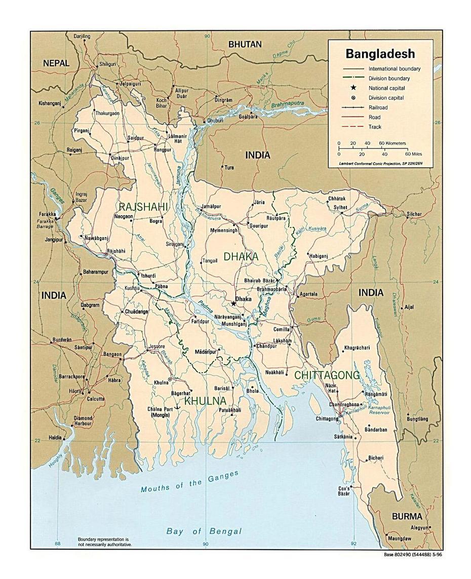 Detailed Political And Administrative Map Of Bangladesh With Roads And …, Kālihāti, Bangladesh, Bangladesh Blank, Bangladesh World