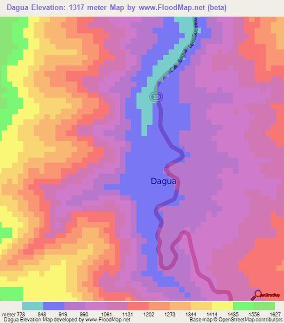 Elevation Of Dagua,Colombia Elevation Map, Topography, Contour, Dagua, Colombia, Queremal Colombia, A De  Cali