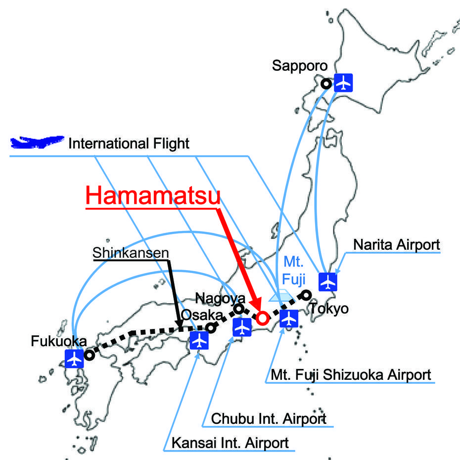 Hamamatsu Map – Icpe Nov 2016 International Conference On Precision …, Hamamatsu, Japan, Kawasaki Japan, Shizuoka Japan