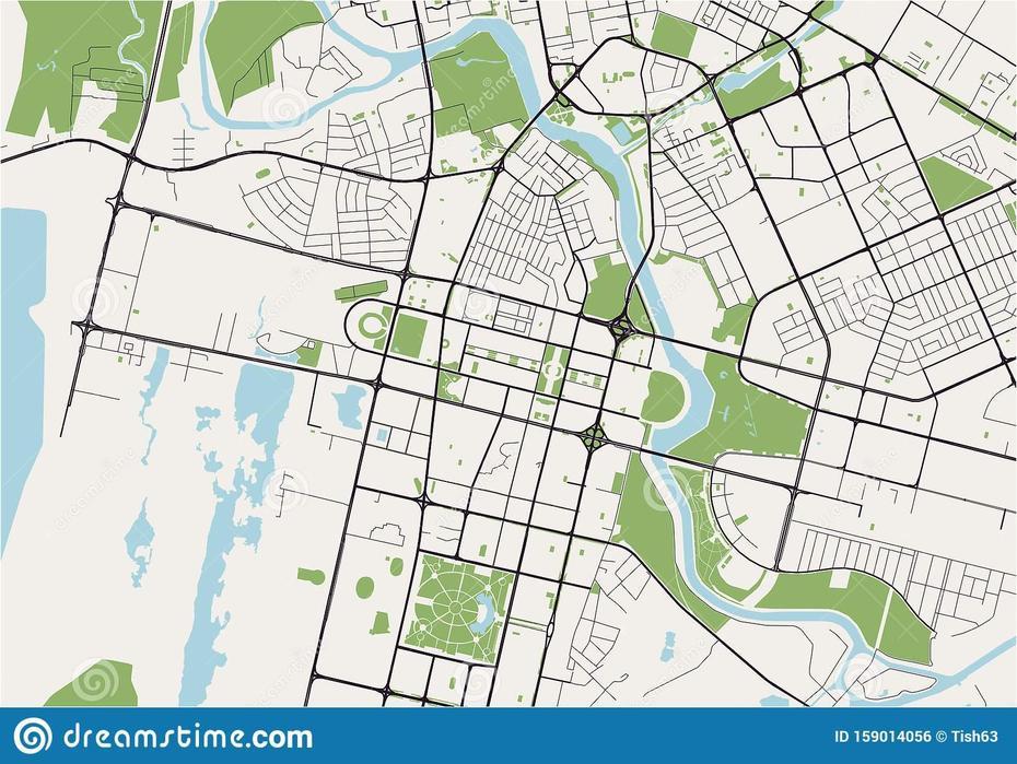 Map Of The City Of Nur-Sultan, Kazakhstan Stock Illustration …, Nur-Sultan, Kazakhstan, Astana City Kazakhstan, Kazakhstan Images