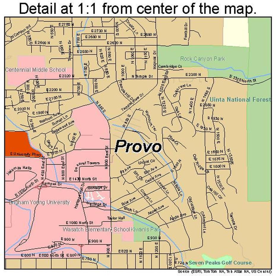 Provo Orem Utah, Detailed  Of Provo Utah, Street , Provo, United States