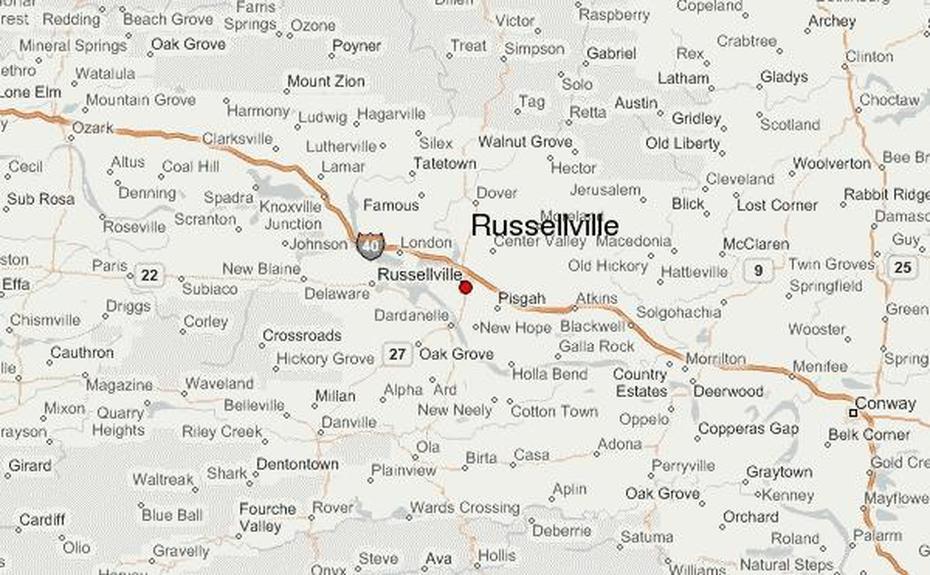 Russellville Ark, Russellville City Street, Guide Urbain, Russellville, United States