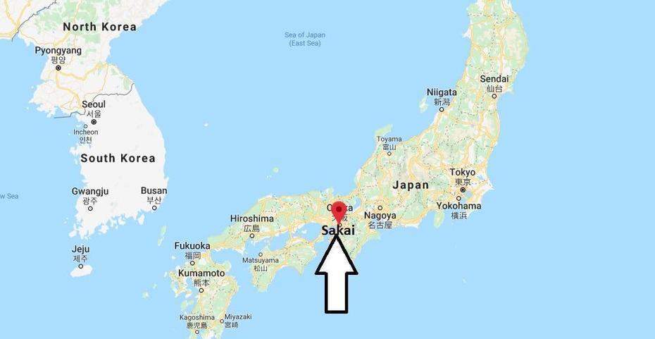 Where Is Sakai Located? What Country Is Sakai In? Sakai Map | Where Is Map, Sakai, Japan, Edo Castle, Topographical  Of Japan