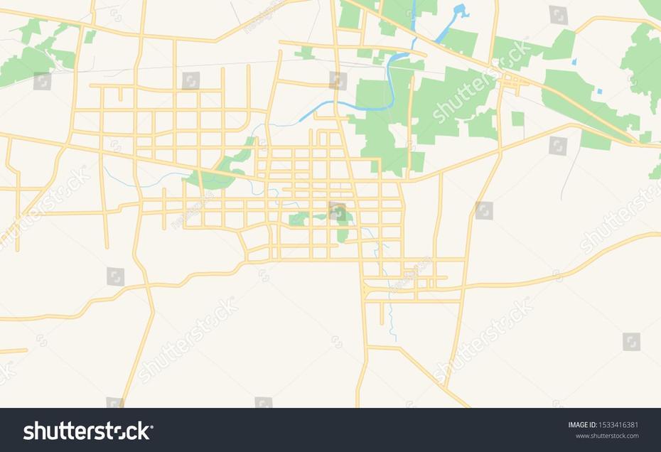 Vektor Stok Printable Street Map Feicheng Province Shandong (Tanpa …, Feicheng, China, Shandong, China Location