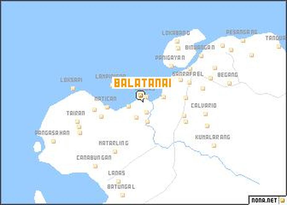 Balatanai (Philippines) Map – Nona, Balatan, Philippines, Philippines Powerpoint Template, Philippines Road