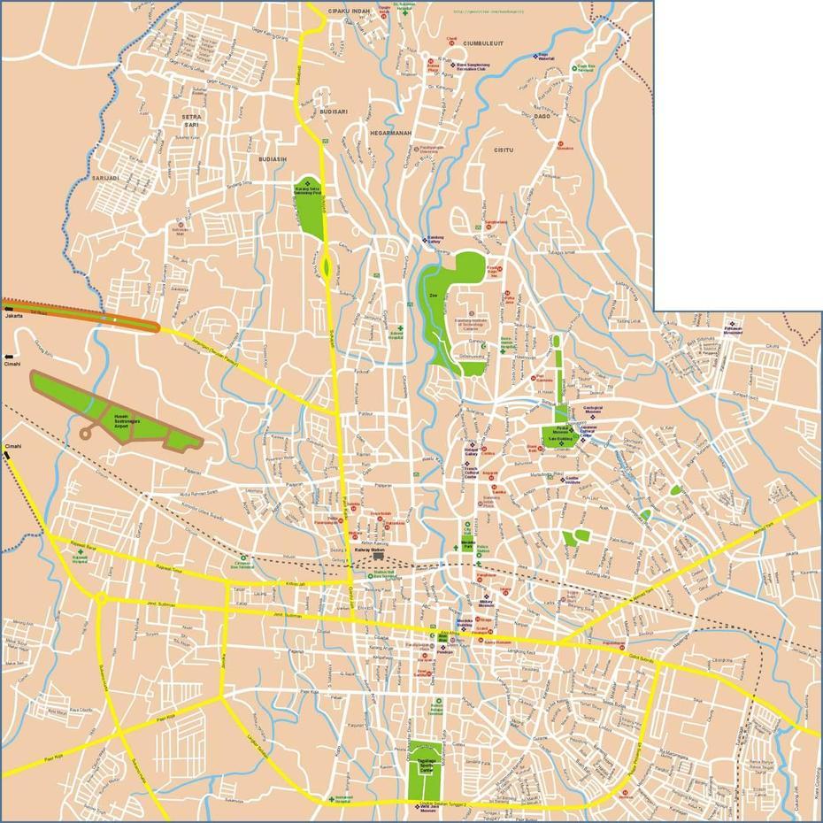 Bandung Map And Bandung Satellite Image, Bandung, Indonesia, Indonesia Cities, Pekanbaru