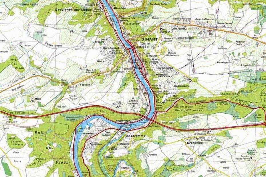 Carte Topographique N 48/1-2 – Andenne (Belgique) | Ngi Topo 25  La …, Andenne, Belgium, Andenne Belgium, Centre  Culturel