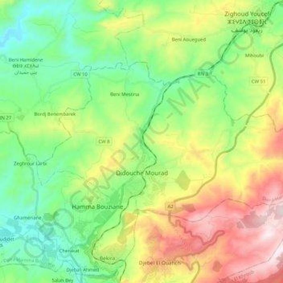 Didouche Mourad Topographic Map, Elevation, Terrain, Didouche Mourad, Algeria, Rue Didouche Mourad Alger, Constantine Algeria